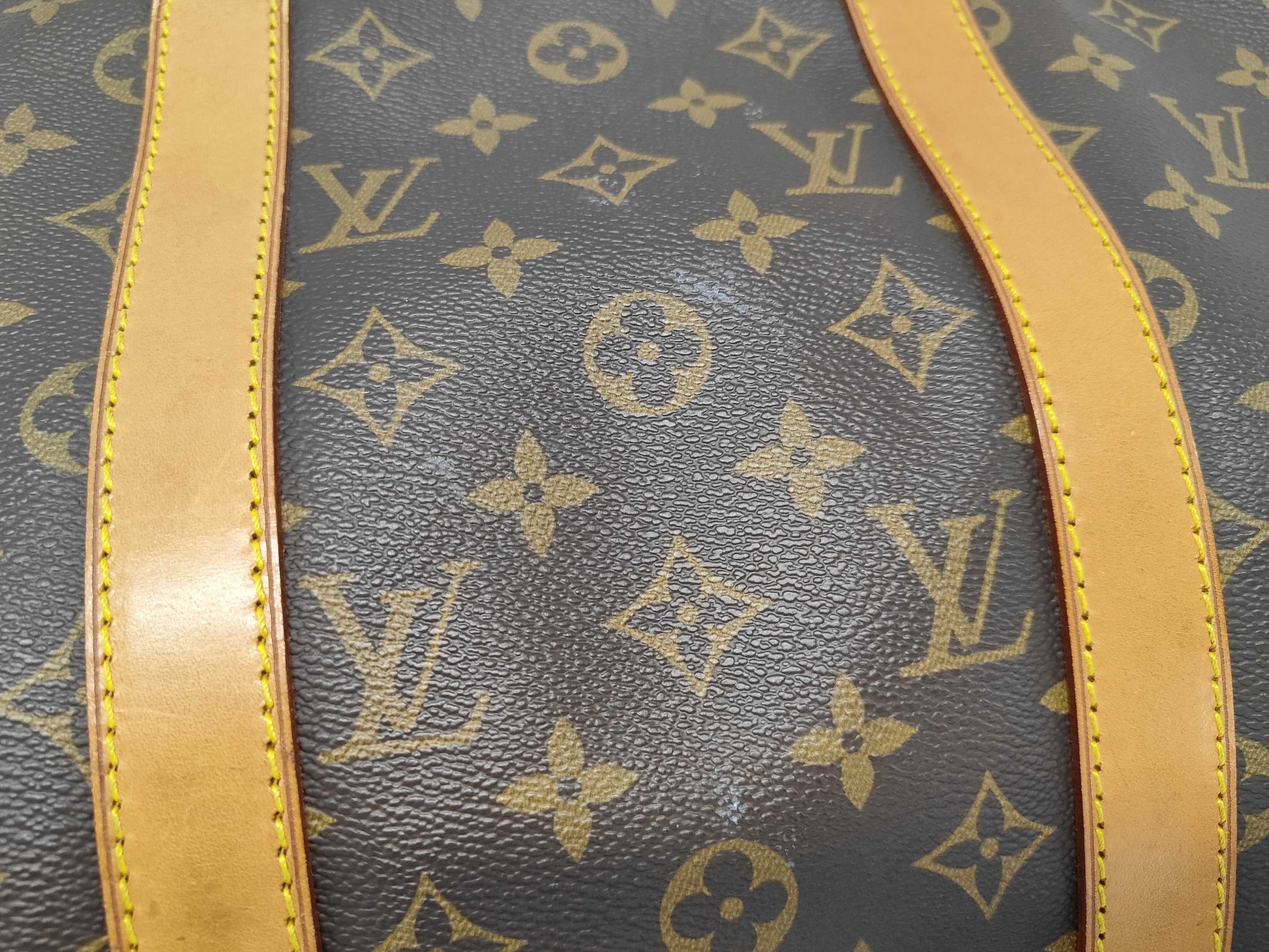 Louis Vuitton Keepall Bag Monogram Canvas, Brown, Canvas, Travel Bag
