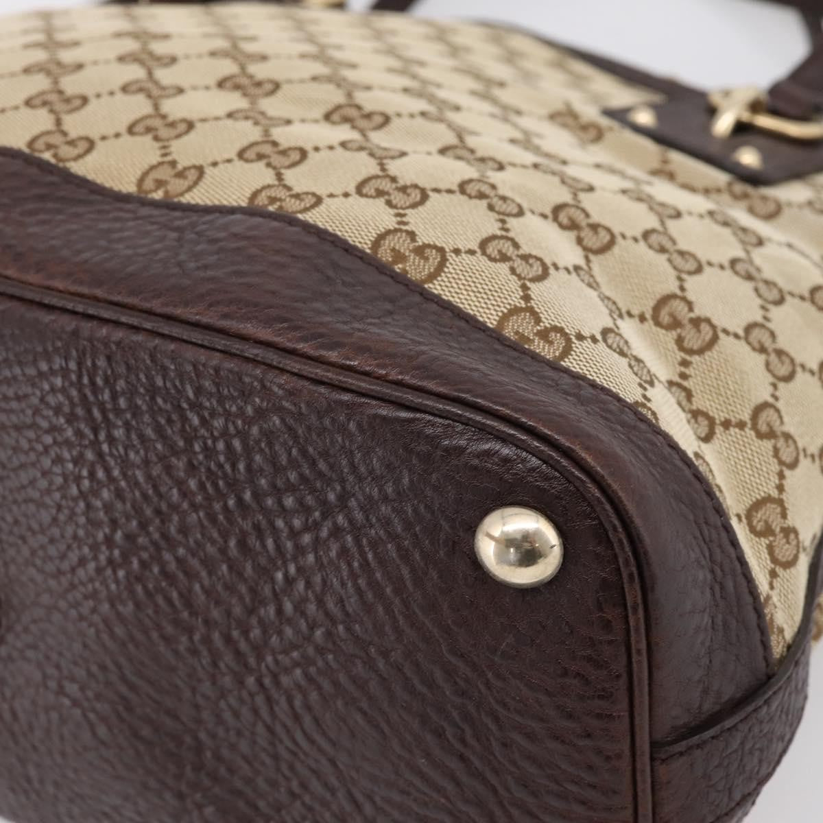 Gucci Britt Convertible Dome Satchel GG Canvas, Beige, Canvas, Handbag