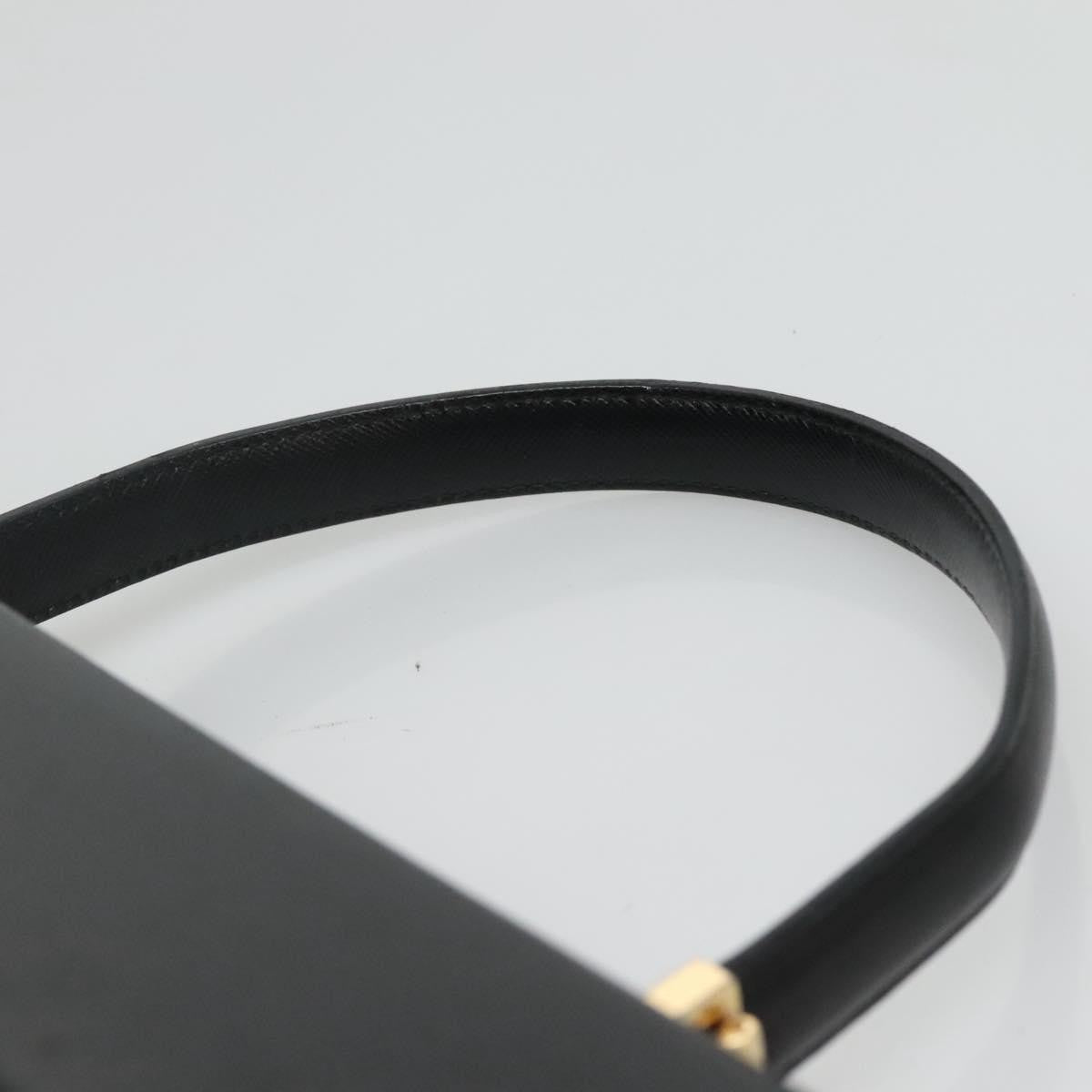 Salvatore Ferragamo Gancini Convertible Top Handle Leather, Black, Leather, Handbag