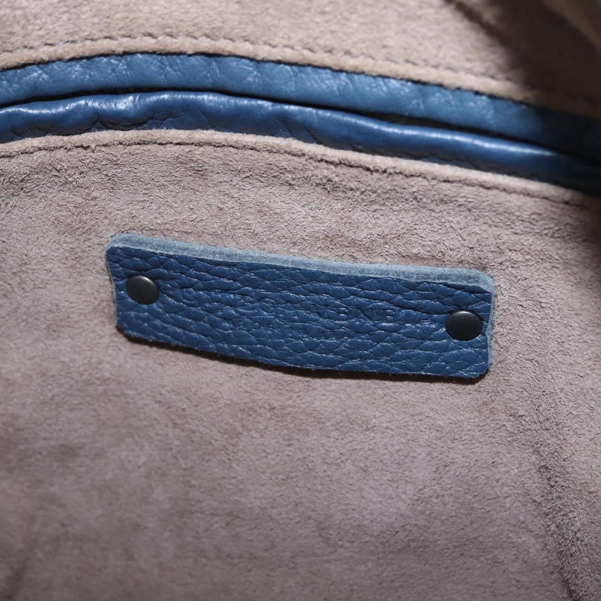 Bottega Veneta Zip Hobo Cervo with Intrecciato Detail, Blue, Leather, Shoulder Bag