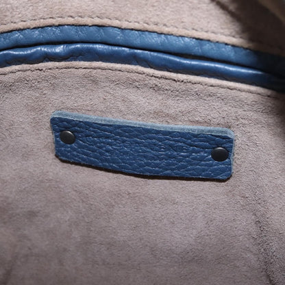 Bottega Veneta Zip Hobo Cervo with Intrecciato Detail, Blue, Leather, Shoulder Bag