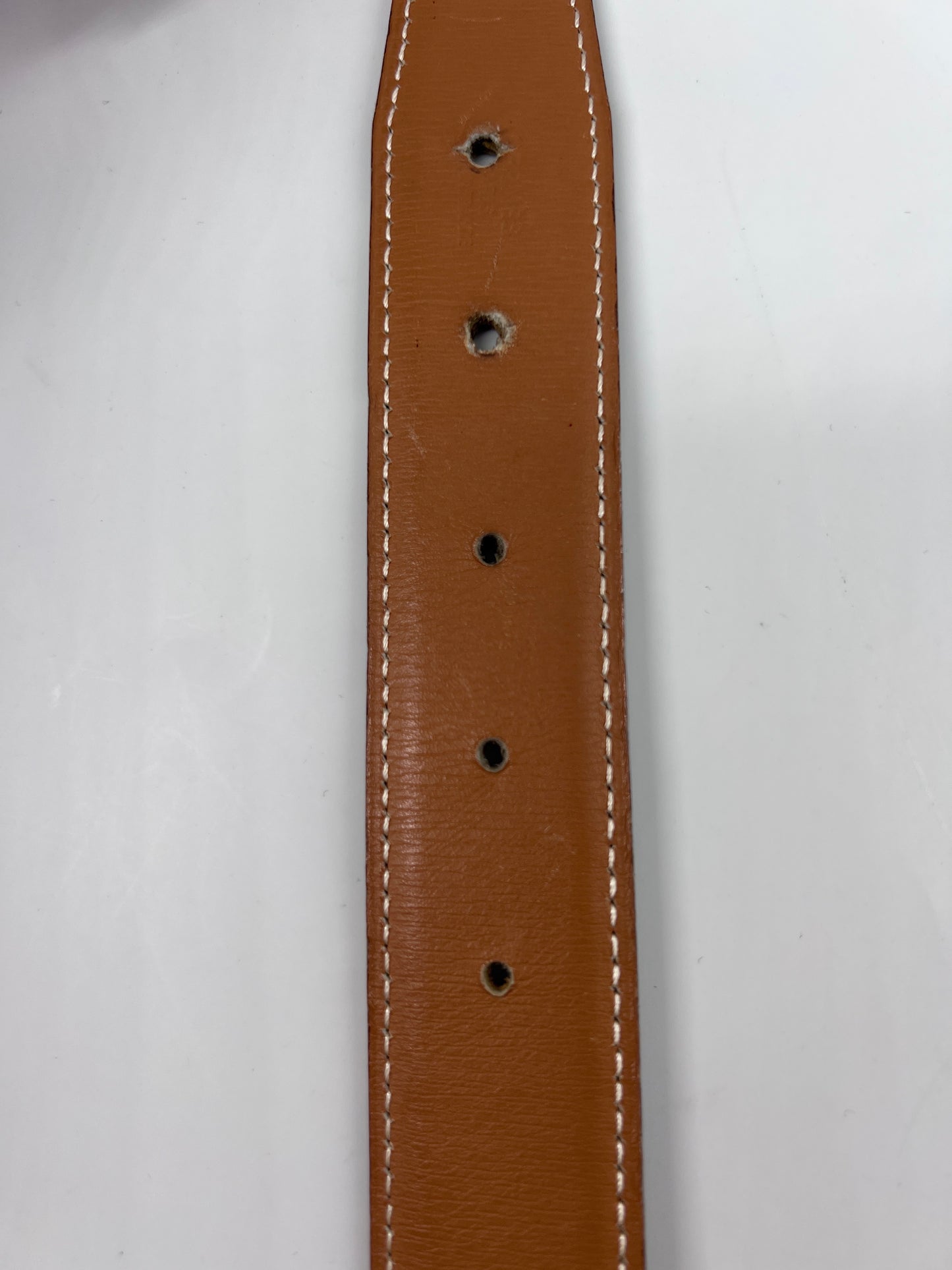 Hermes Lucky H Belt Leather, Black, Leather, Belt