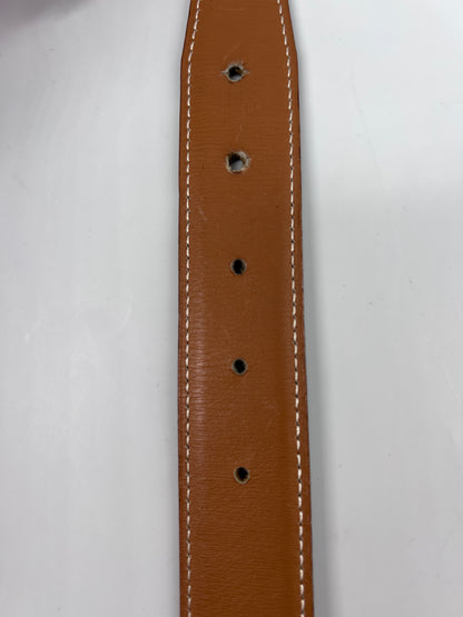 Hermes Lucky H Belt Leather, Black, Leather, Belt