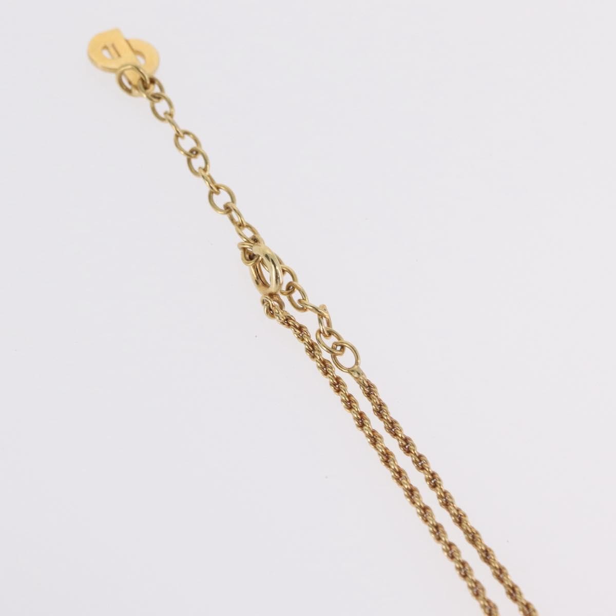 Christian Dior Vintage CD Heart Pendant Metal, Gold, Metal, Necklace