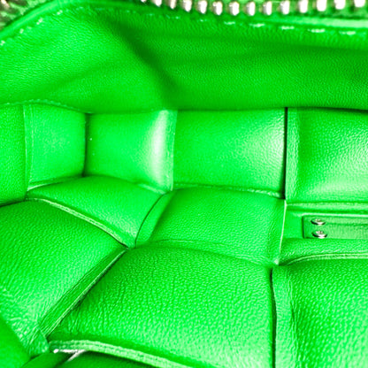 Bottega Veneta Cassette Padded Maxi Intrecciato Leather, Green, Leather, Crossbody Bag
