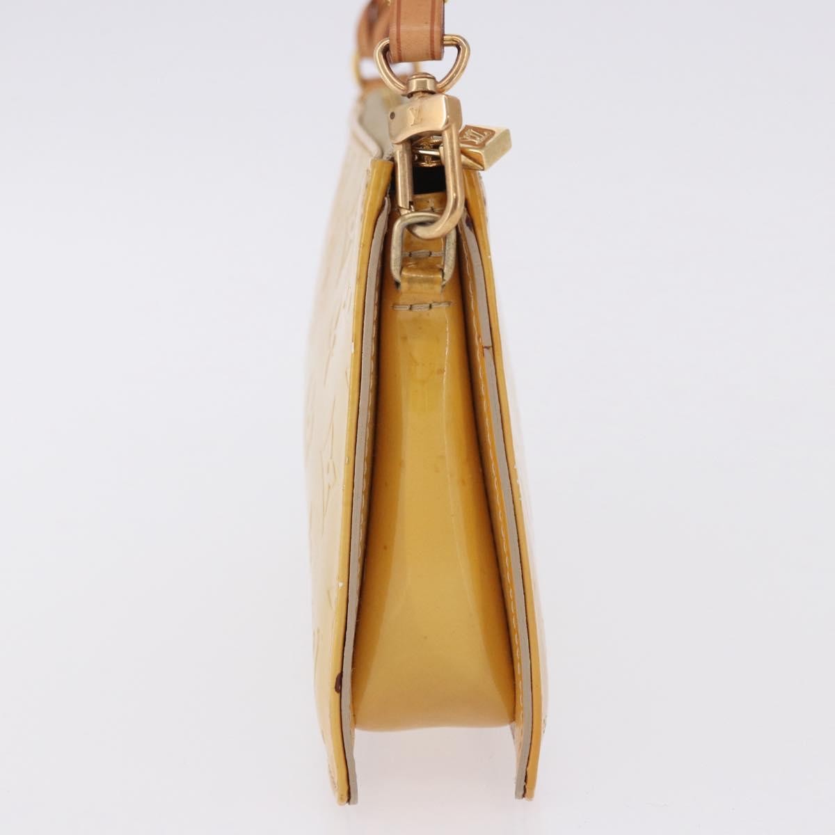 Louis Vuitton Lexington Pochette Monogram Vernis, Beige, Patent Leather, Clutch