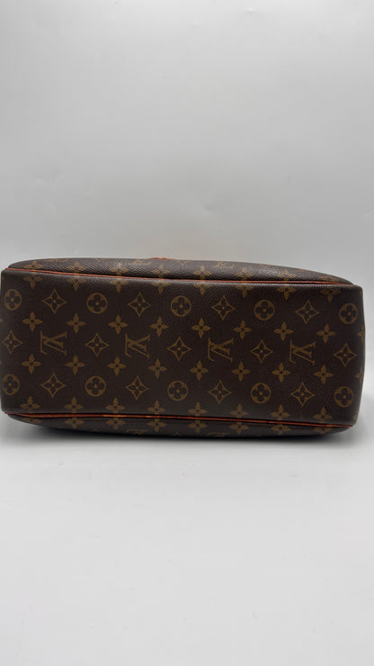 Louis Vuitton Deauville Handbag Monogram Canvas, BROWN, CANVAS, Handbag