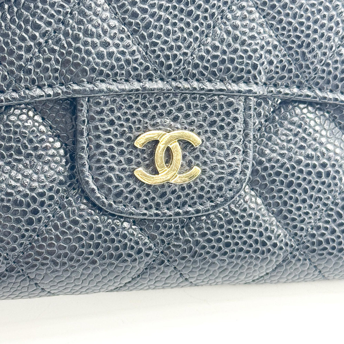 Chanel Timeless Long Wallet Lambskin, Black, Leather, Wallet