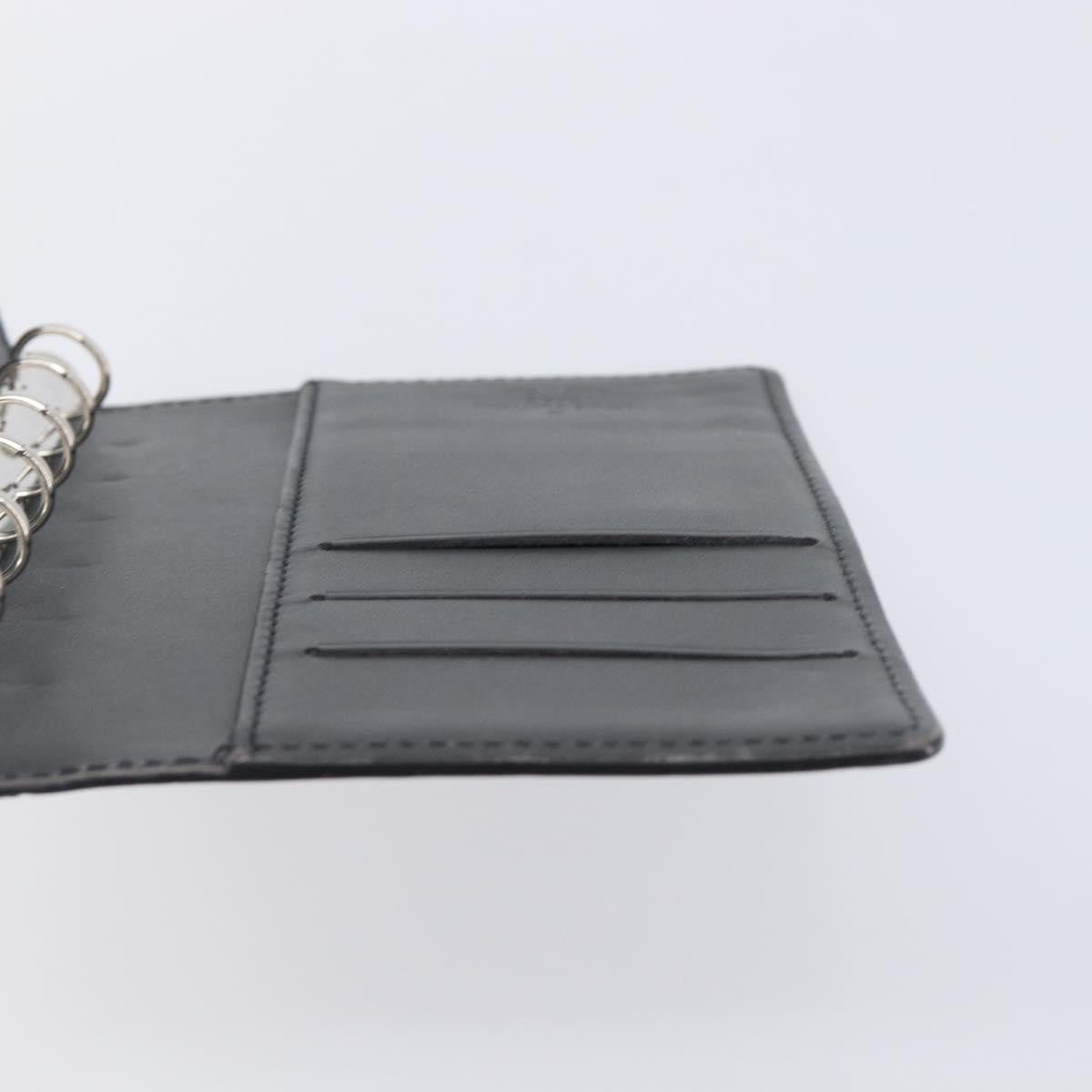Louis Vuitton Agenda Cover Patent Leather, Black, Canvas, Wallet