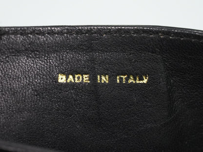 Celine Shoulder Leather, Black, Leather, Shoulder Bag