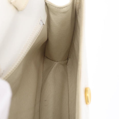 Gucci Shoulder Leather, White, Leather, Shoulder Bag