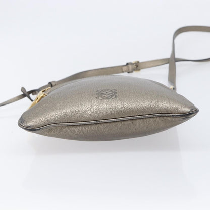 Loewe Front Pocket Leather, Gold, Leather, Crossbody Bag