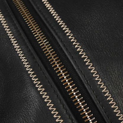 Chanel Vintage Bowler Lambskin, Black, Leather, Handbag