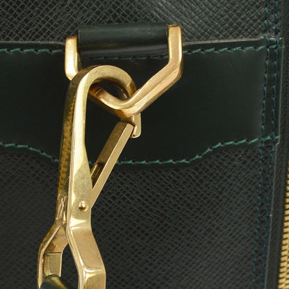 Louis Vuitton Tura Messenger Taiga Leather, Green, Leather, Handbag