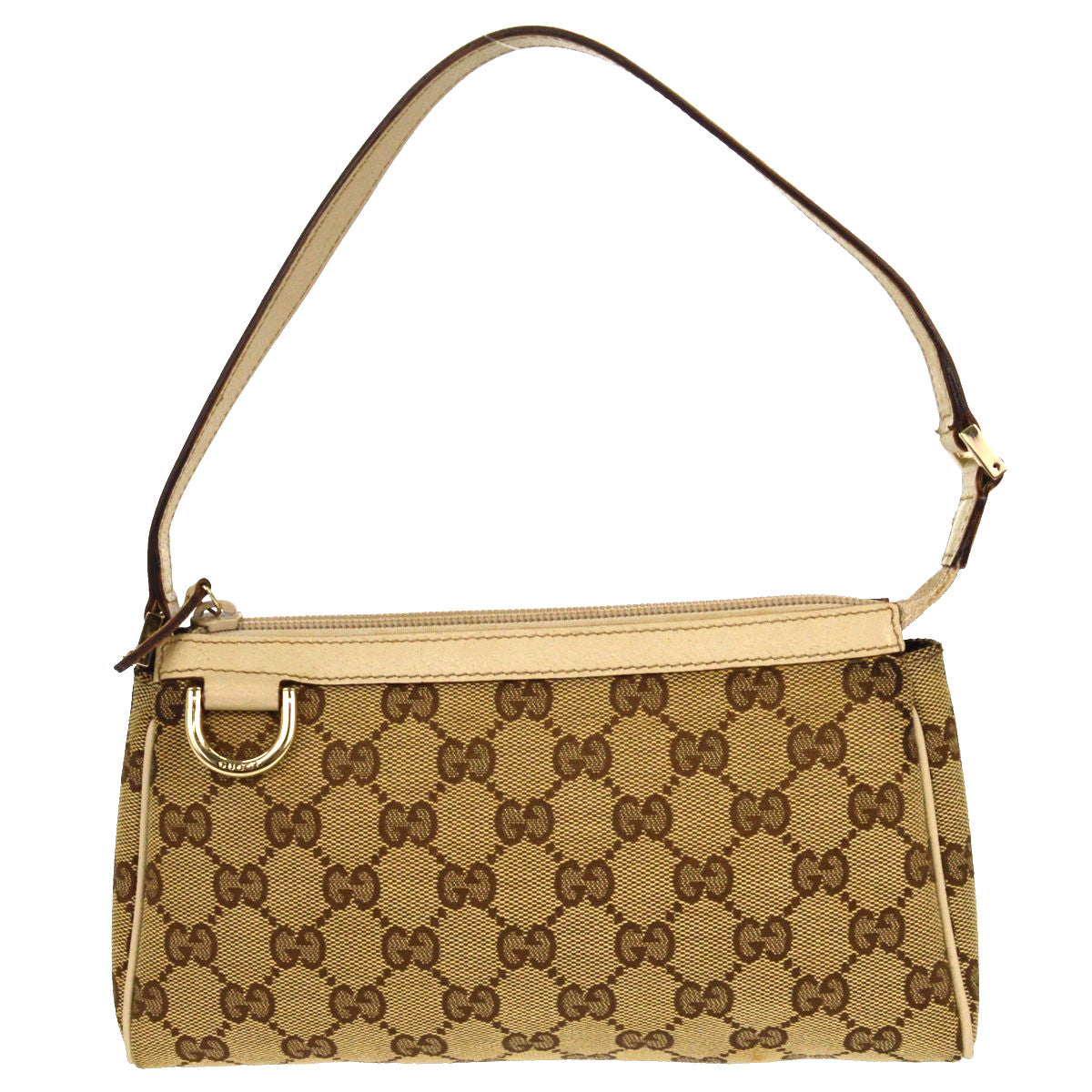 Gucci Jolicoeur Pochette GG Canvas, Beige, Canvas, Clutch