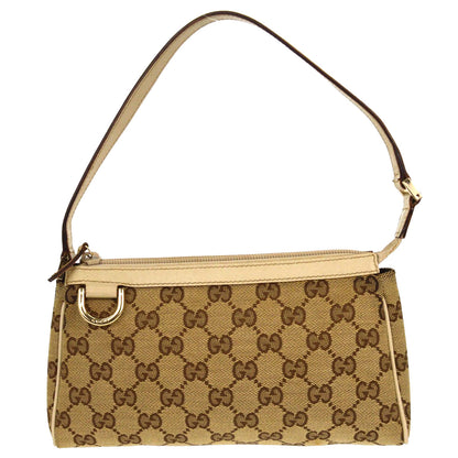 Gucci Jolicoeur Pochette GG Canvas, Beige, Canvas, Clutch