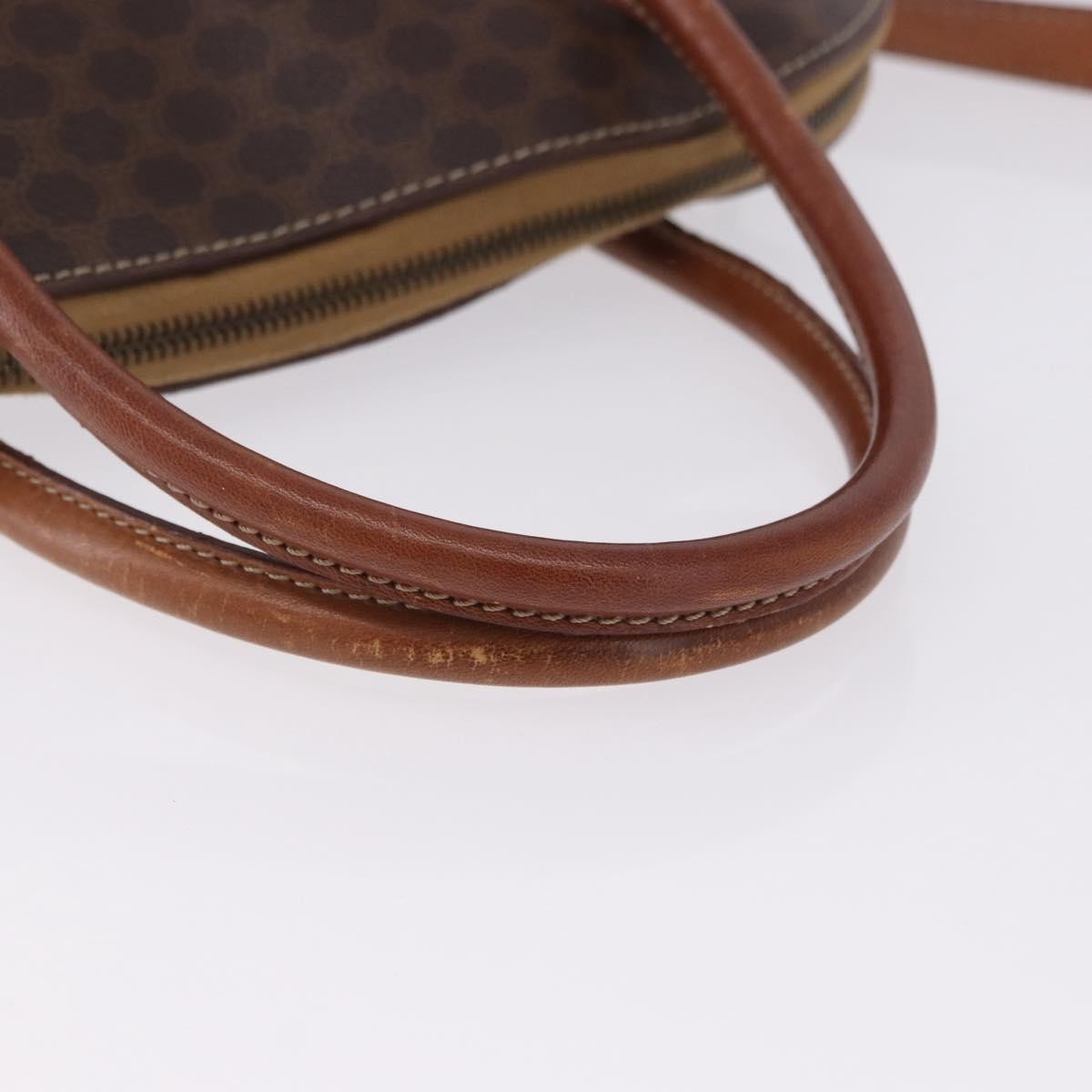 Celine Macadam Leather, Brown, PVC, Handbag