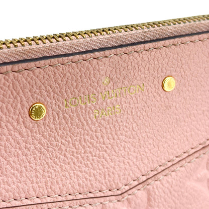 Louis Vuitton Daily Pouch Monogram Empreinte Leather, Pink, Leather, Clutch