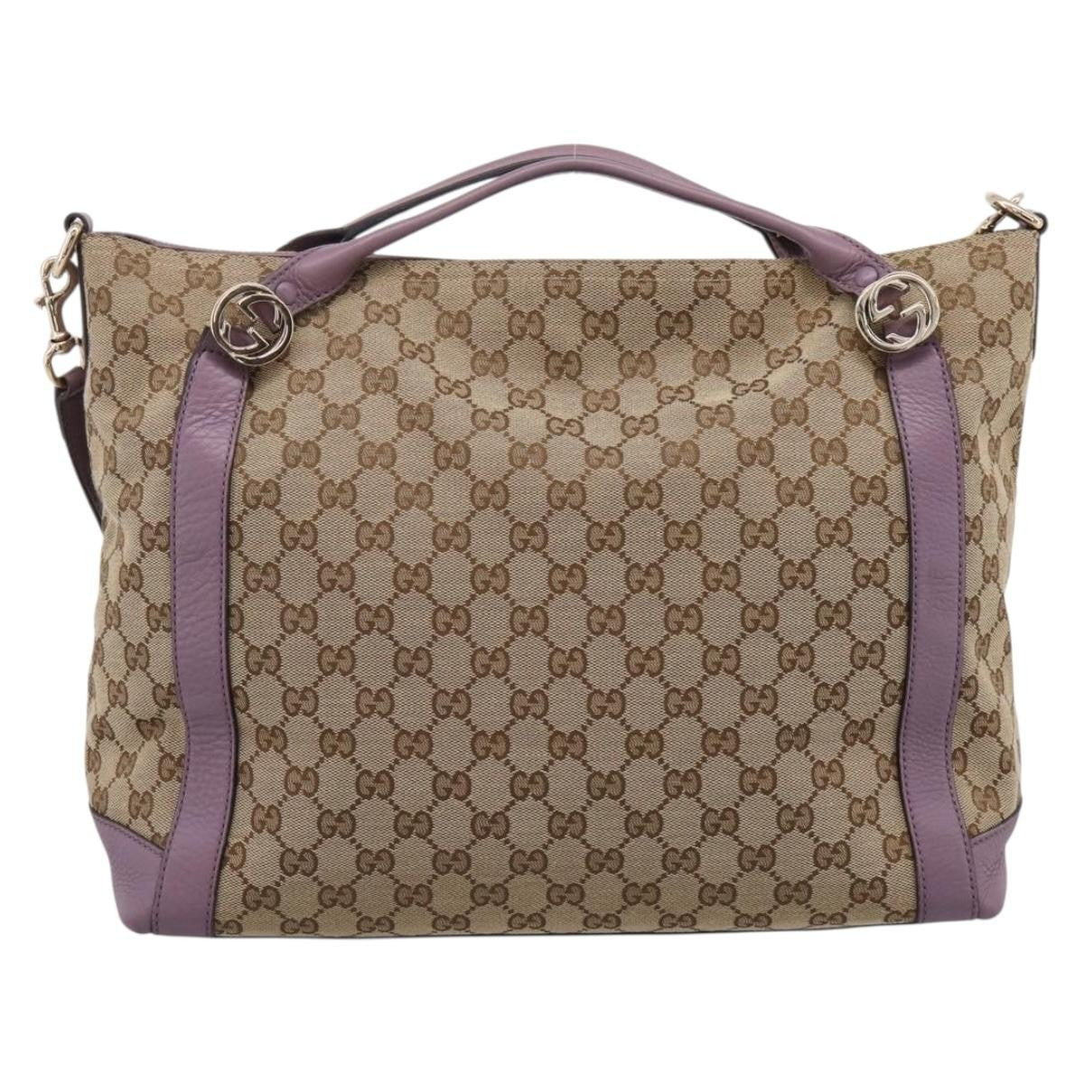 Gucci Shoulder Canvas, Beige, Canvas, Shoulder Bag