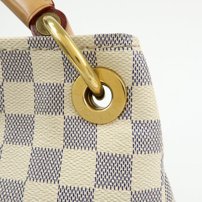 Louis Vuitton Artsy Damier, White, Canvas, Handbag