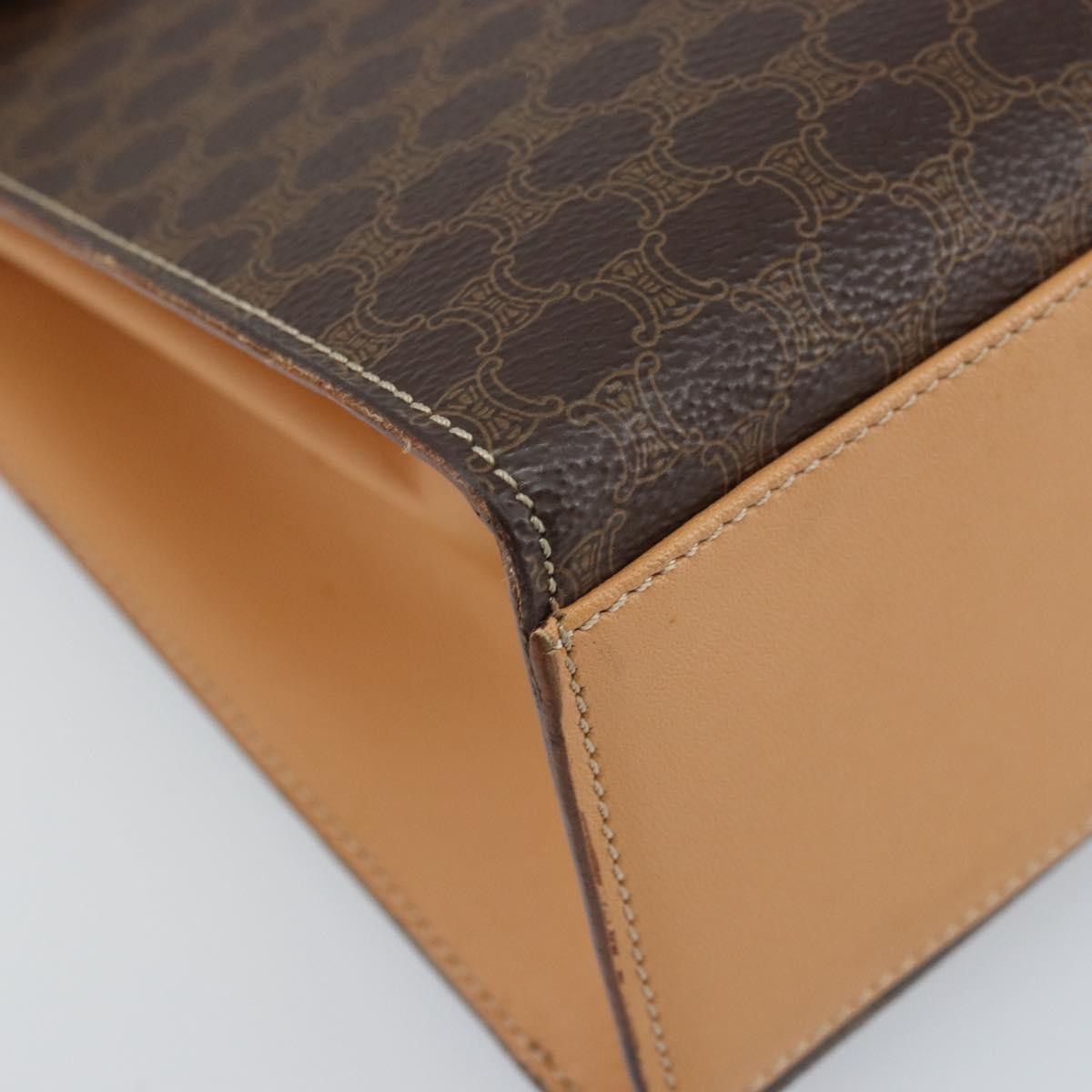 Celine Handbag Canvas, Brown, Canvas, Handbag