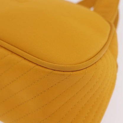 Saint Laurent Vintage Quilted Top Handle Bag Nylon, Yellow, Nylon, Handbag