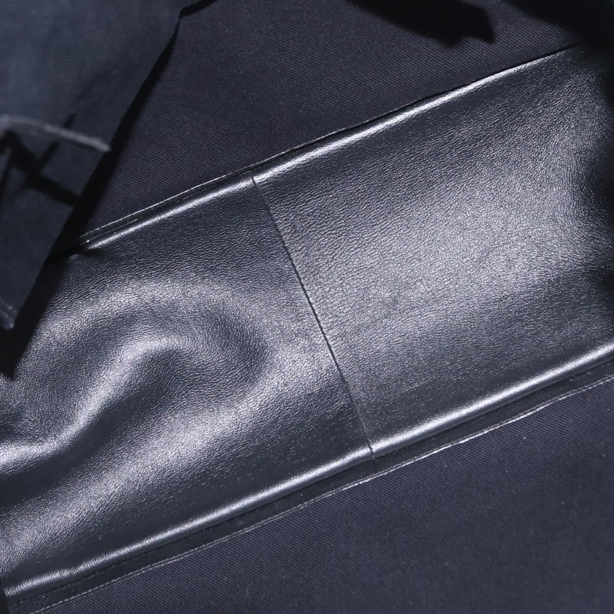 Saint Laurent Rive Gauche Shopper Embossed Leather, Black, Leather, Tote Bag