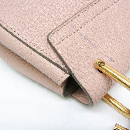 Chloe Drew Leather, Pink, Leather, Crossbody Bag
