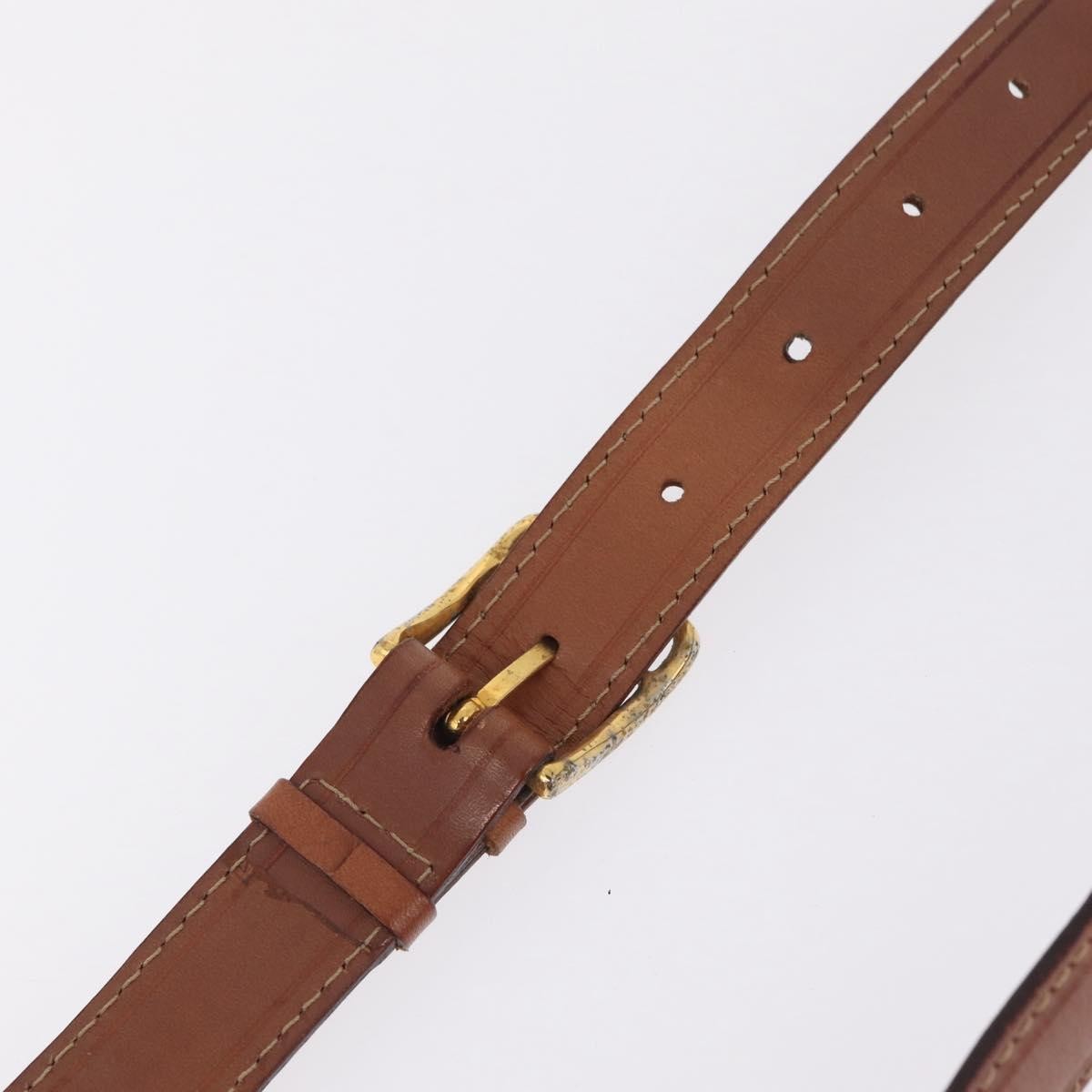 Celine Macadam Shoulder Canvas, Brown, Canvas, Crossbody Bag