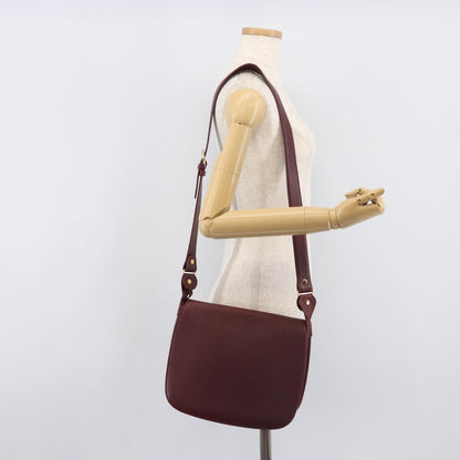 Cartier Must De Cartier Leather, Burgundy, Leather, Shoulder Bag