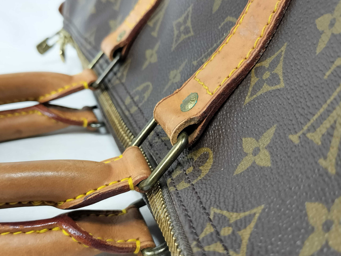 Louis Vuitton Keepall Monogram Canvas, Brown, Canvas, Travel Bag
