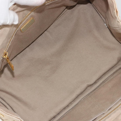 Prada Canapa Canvas, Beige, Canvas, Tote Bag