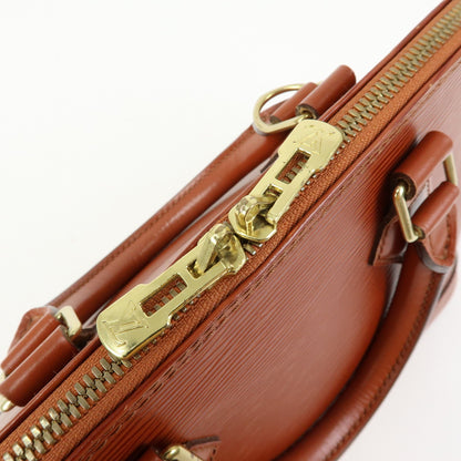 Louis Vuitton Alma Epi Leather, Brown, Leather, Handbag