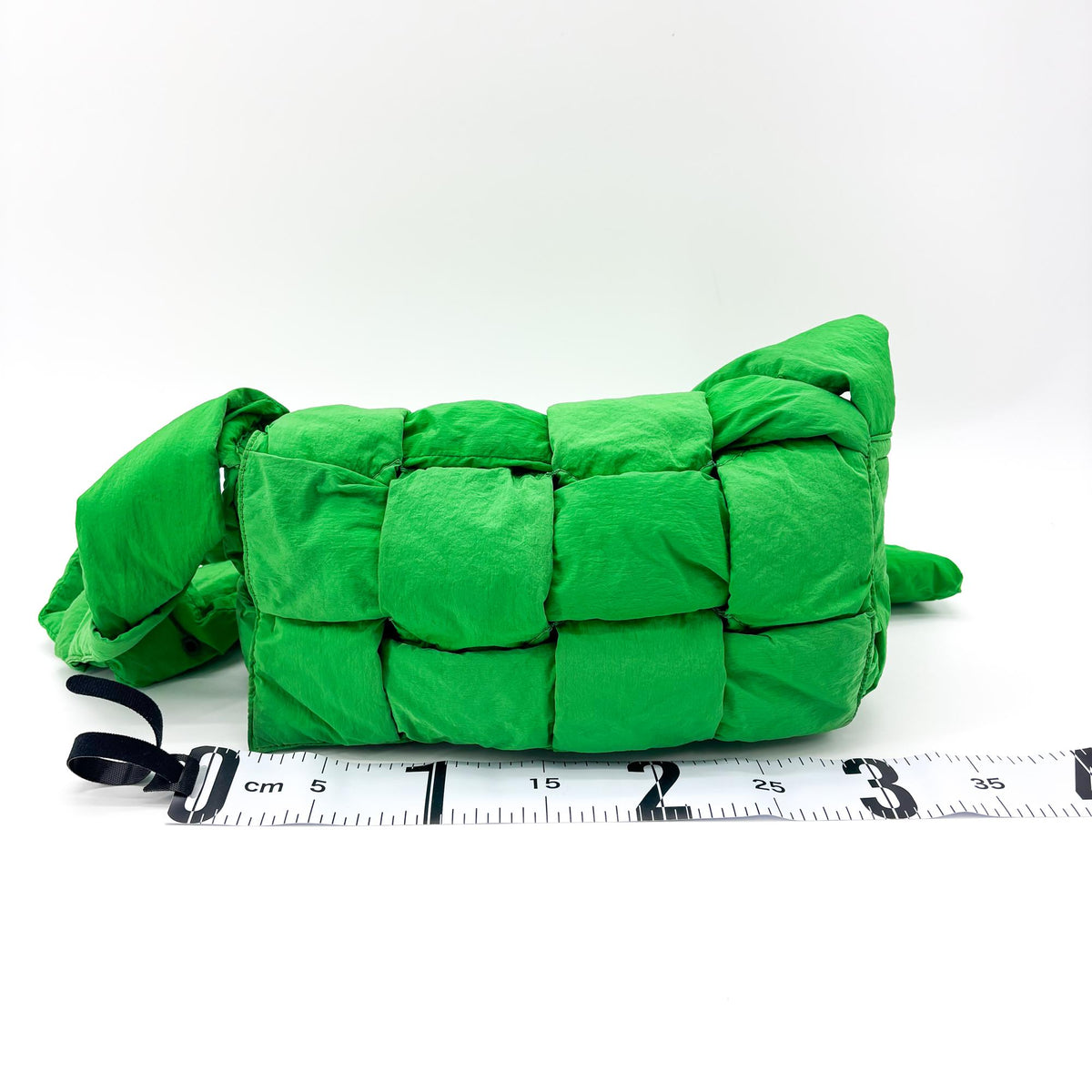 Bottega Veneta Padded Tech Cassette Intrecciato Nylon, Green, Nylon, Crossbody Bag