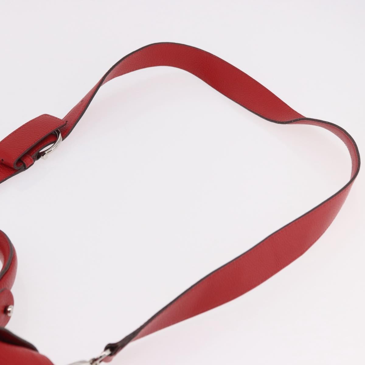 Salvatore Ferragamo Sofia Satchel Grainy Leather, Red, Leather, Handbag