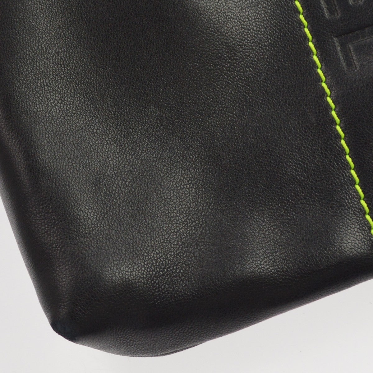Chanel Lax Pochette Leather, Black, Leather, Clutch