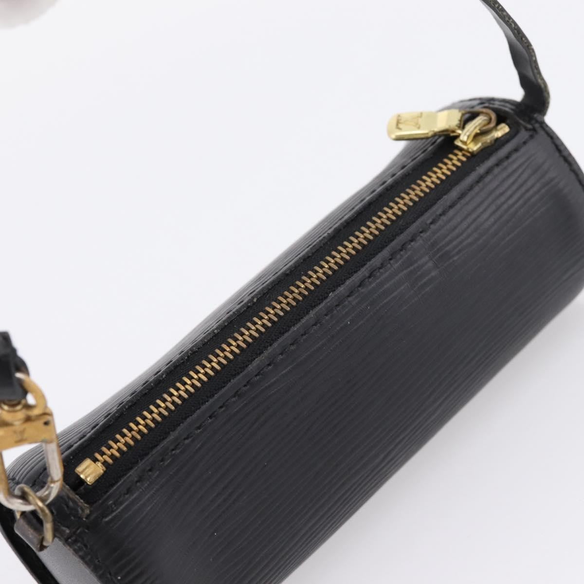Louis Vuitton Soufflot Pochette Epi Leather, Black, Leather, Clutch