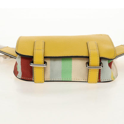 Loewe Military Messenger Leather, Yellow, Leather, Clutch