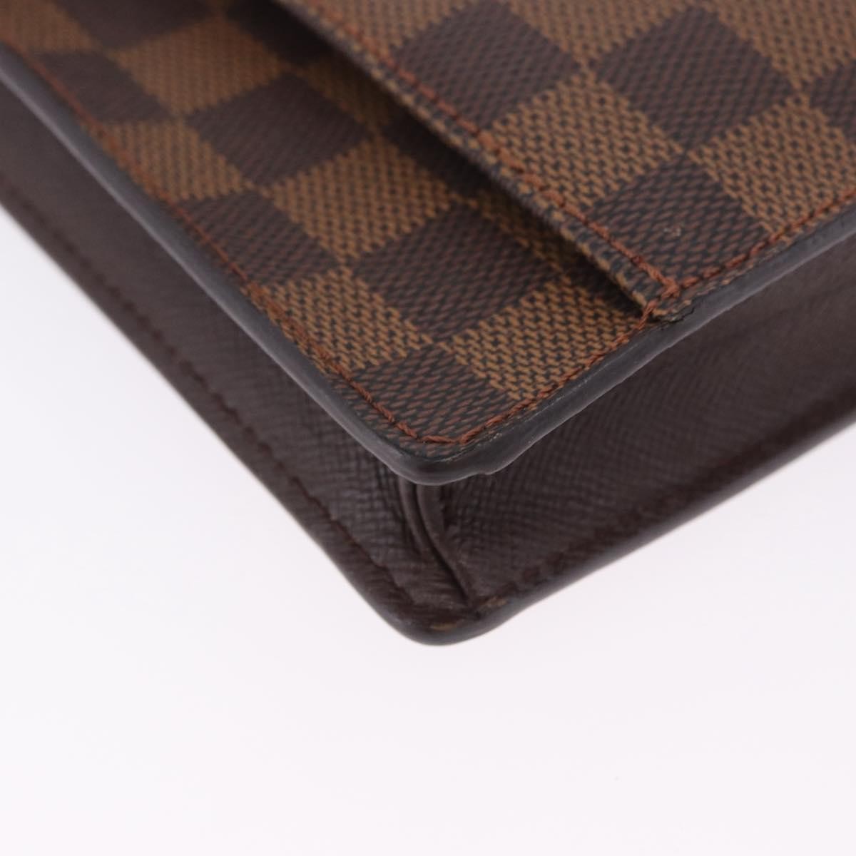 Louis Vuitton Pimlico Damier, Brown, Canvas, Handbag