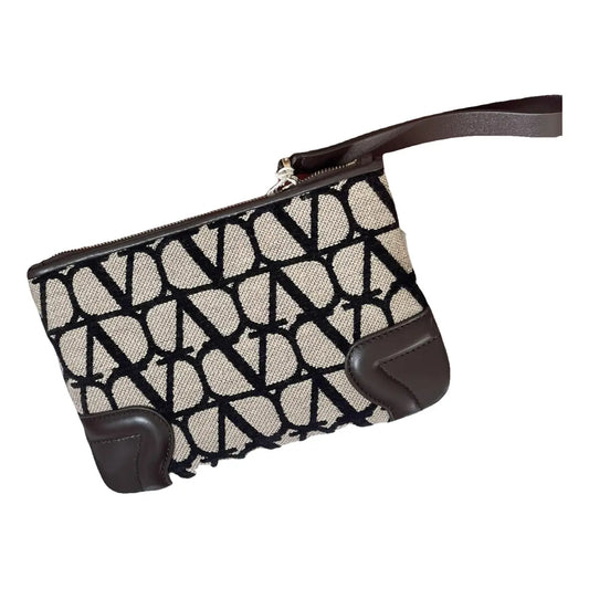 Valentino, Brown, Canvas, wallet