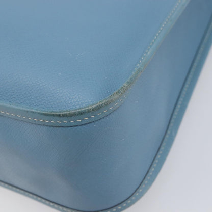 Hermes Vespa Courchevel, Blue, Leather, Shoulder Bag