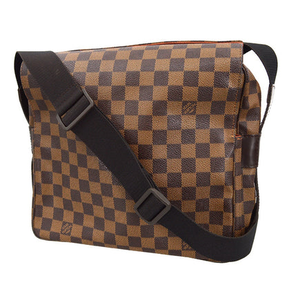 Louis Vuitton Naviglio Damier, Brown, Canvas, Shoulder Bag