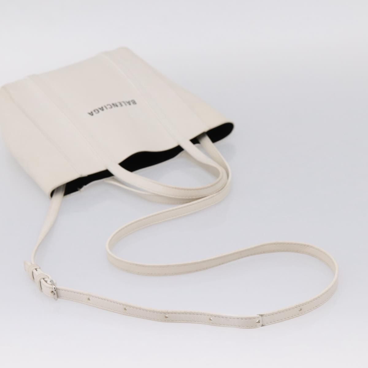 Balenciaga Everyday Leather, White, Leather, Tote Bag