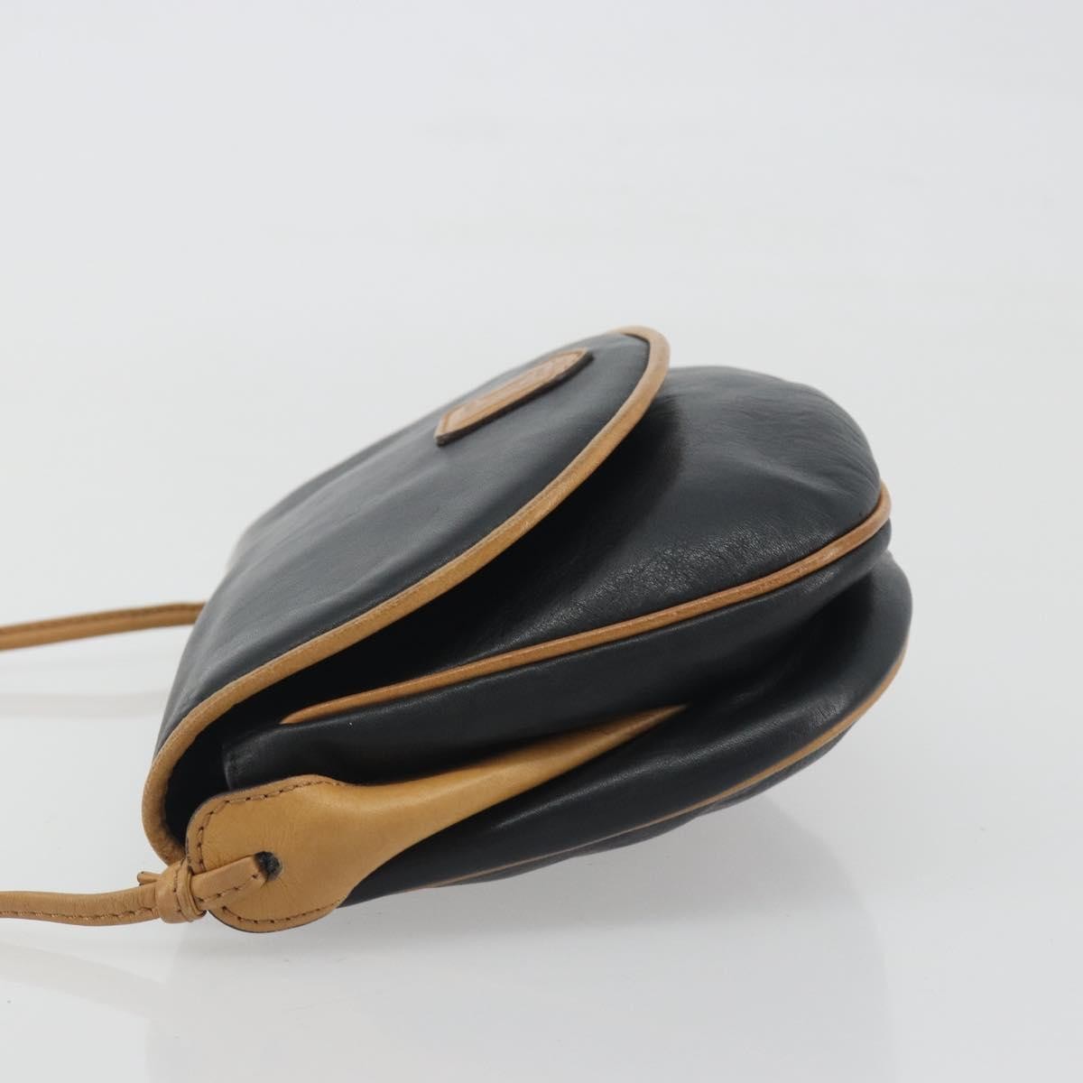 Celine Vintage Leather, Black, Leather, Shoulder Bag