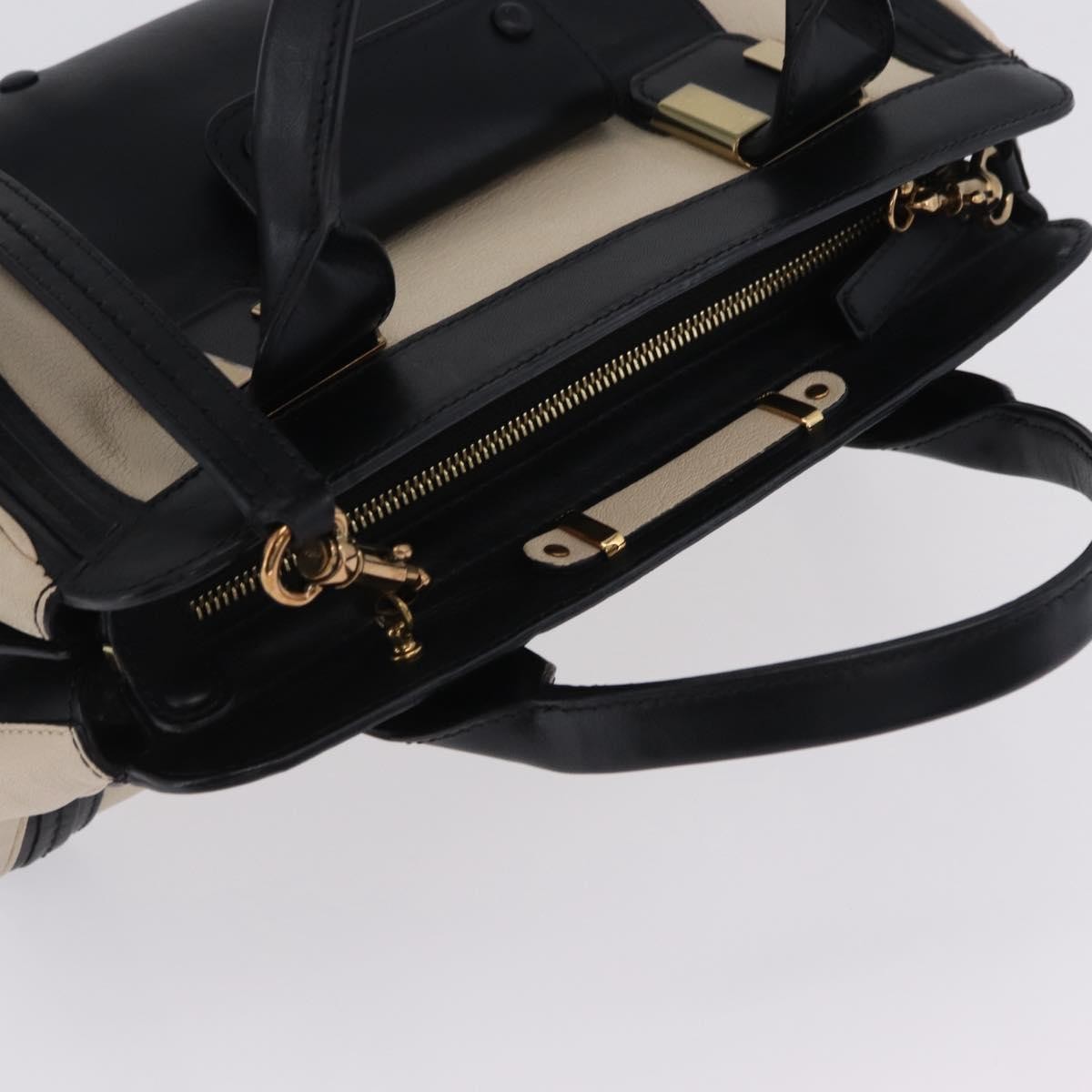 Chloe Alice Satchel Leather, Black, Leather, Handbag