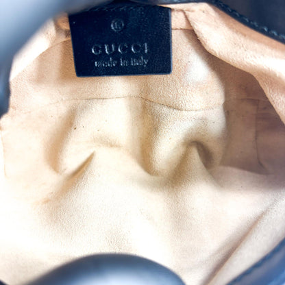Gucci GG Marmont Flap Matelasse Leather, Black, Calfskin, Handbag