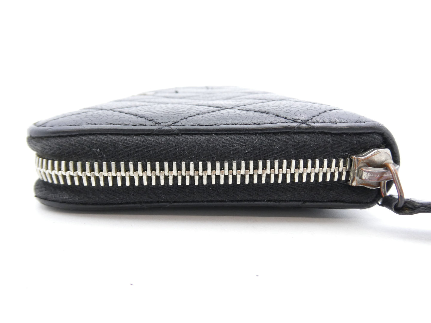 Chanel Matelasse Wallet Zippy CC, Black, Calfskin, Wallet