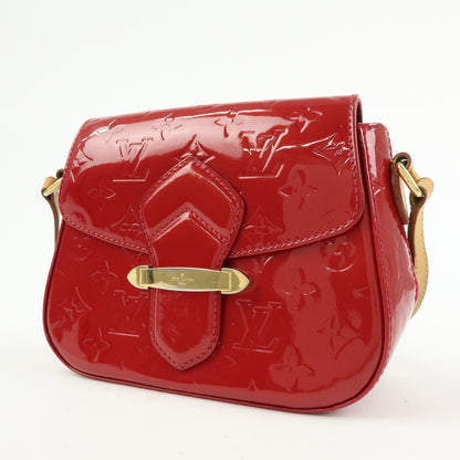 Louis Vuitton Bellflower Monogram Vernis, Red, Patent Leather, Handbag