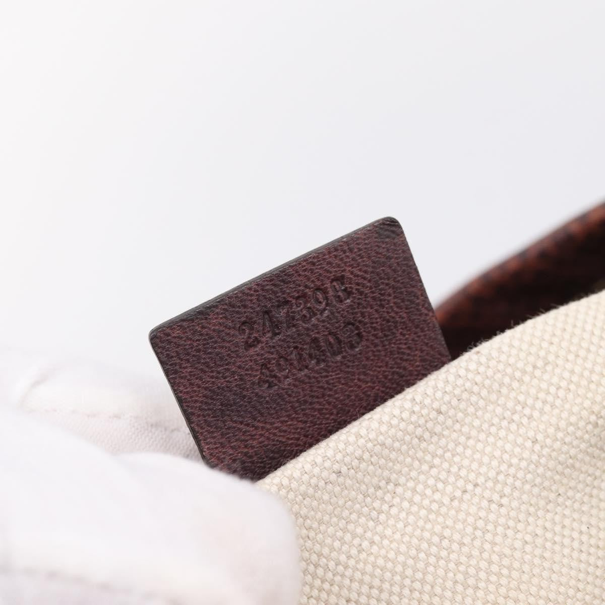 Gucci Charlotte Leather, Brown, Leather, Tote Bag