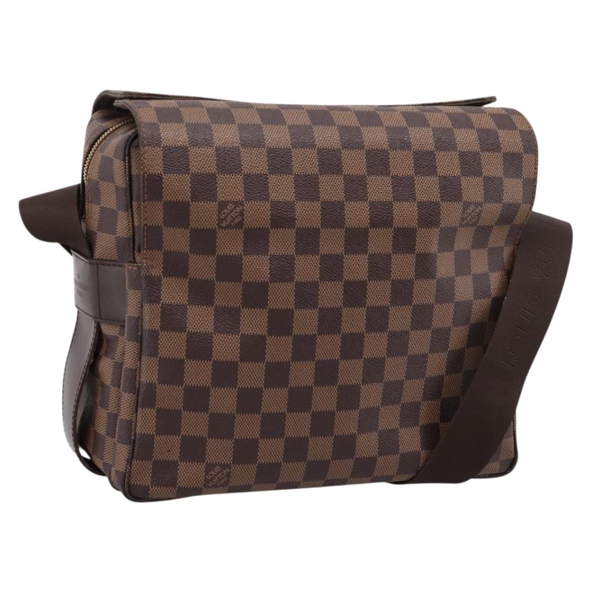 Louis Vuitton Naviglio Damier, Brown, Canvas, Shoulder Bag